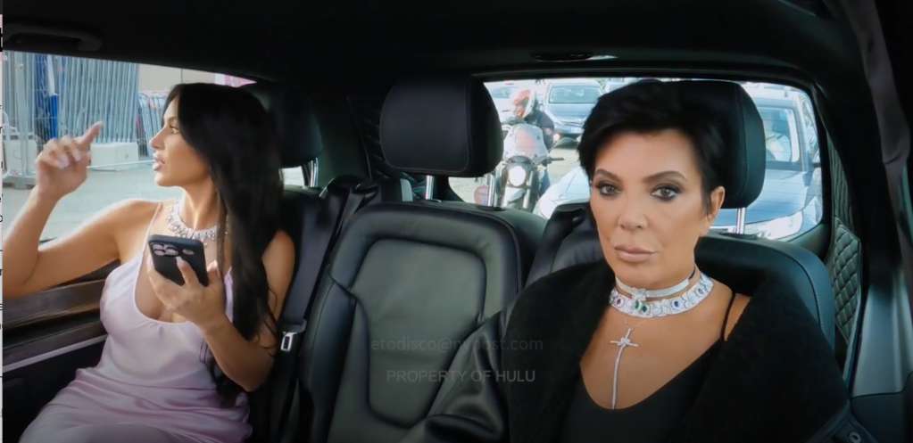 Kim Kardashian and Kris Jenner in "The Kardashians"